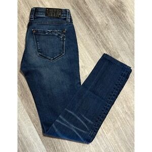 Buckle Black Skinny Jeans‎ 25x34 Blue Denim Mid Rise Fit No 53 Women